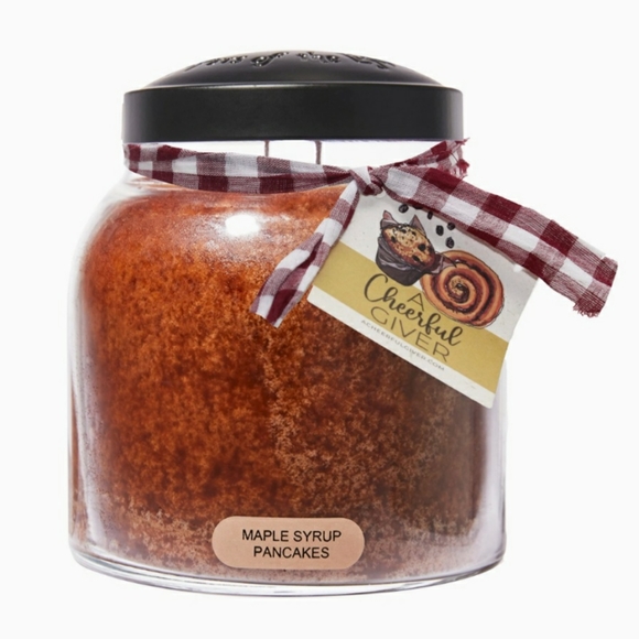 MAPLE SYRUP PANCAKES -A Cheerful Giver- Papa Jar Scented Candle, 34 oz - Picture 6 of 11
